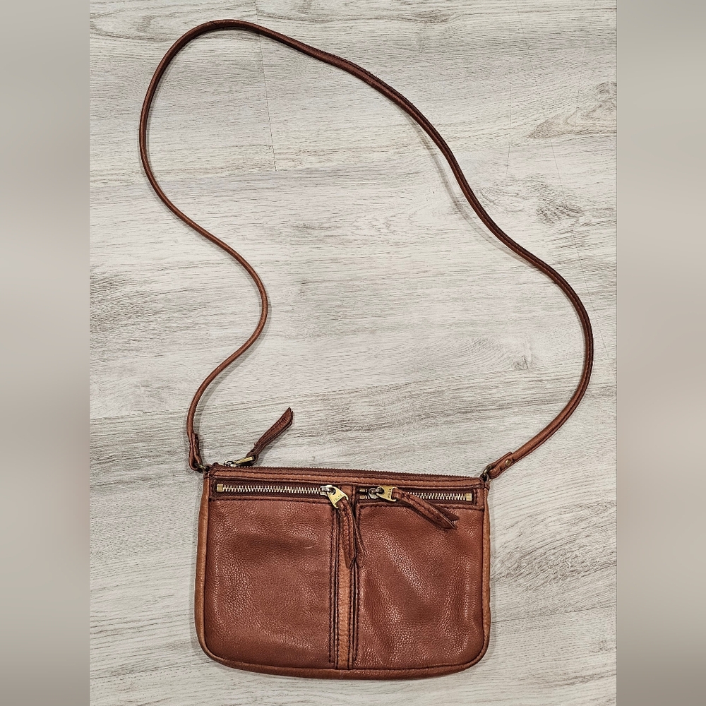 Fossil Leather Crossbody Bag